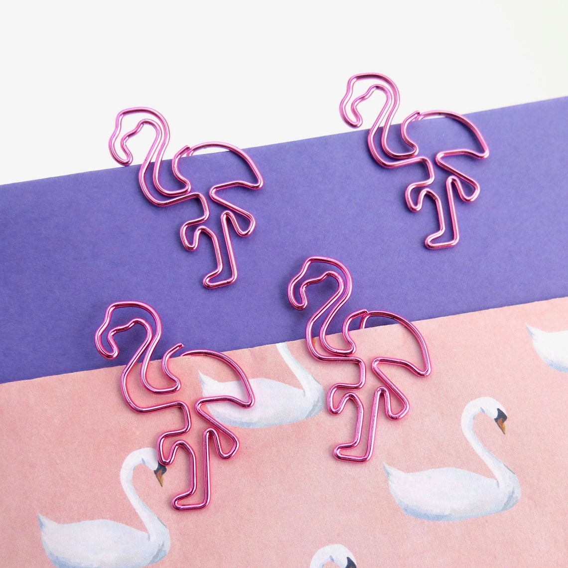 Flamingo Planner Paper Clips Pink/Rose Gold Paper Accessories Etsy