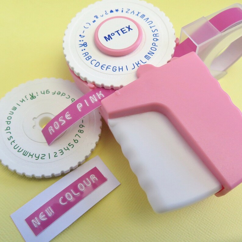 Motex Retro Embossing Label Maker E303 Etsy