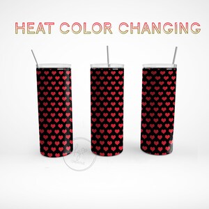 Hearts Color Changing Stainless Steel Tumbler