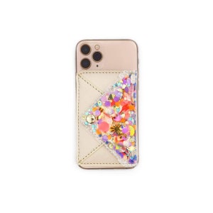 Cartera para teléfono con sobre de miel y un poco de fiesta empaquetada