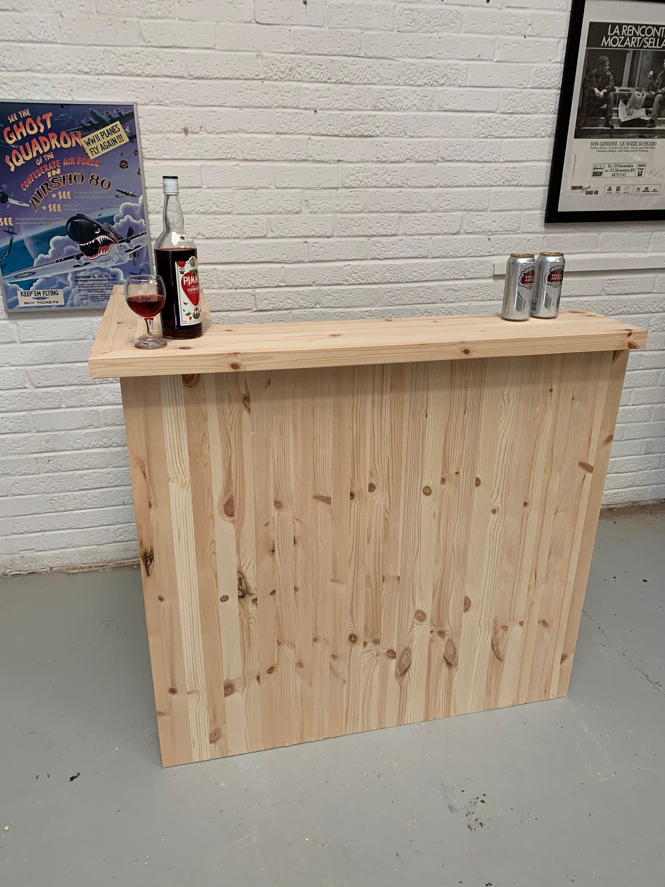 The Original Home Bar in Pine Etsy