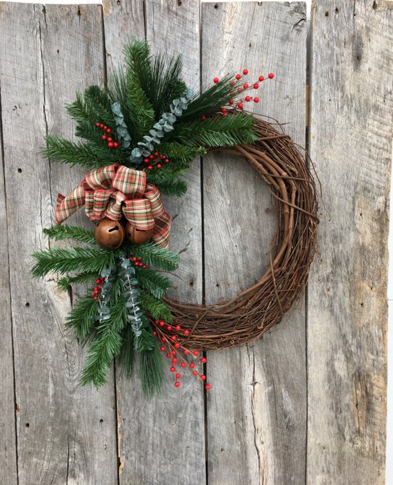 Front Door Wreath Christmas Wreath Winter Wreath Holiday Etsy