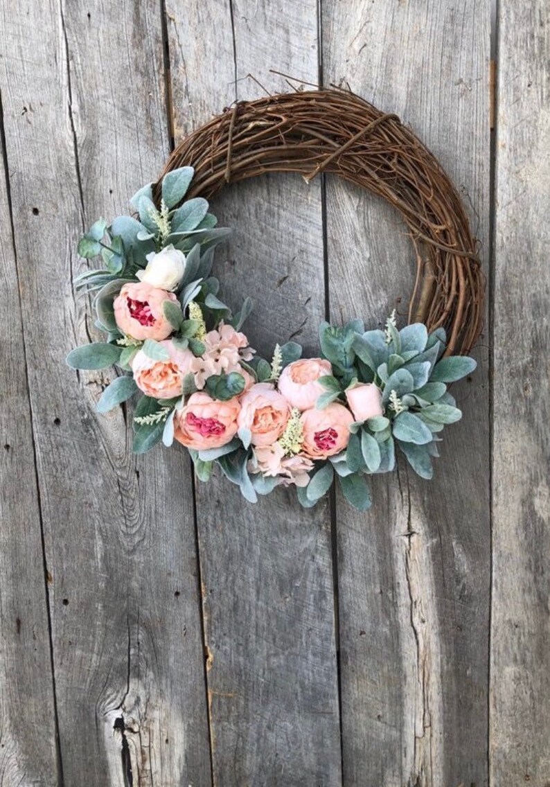 Best Selling Wreath Spring Wreaths for Front Door Mothers Etsy