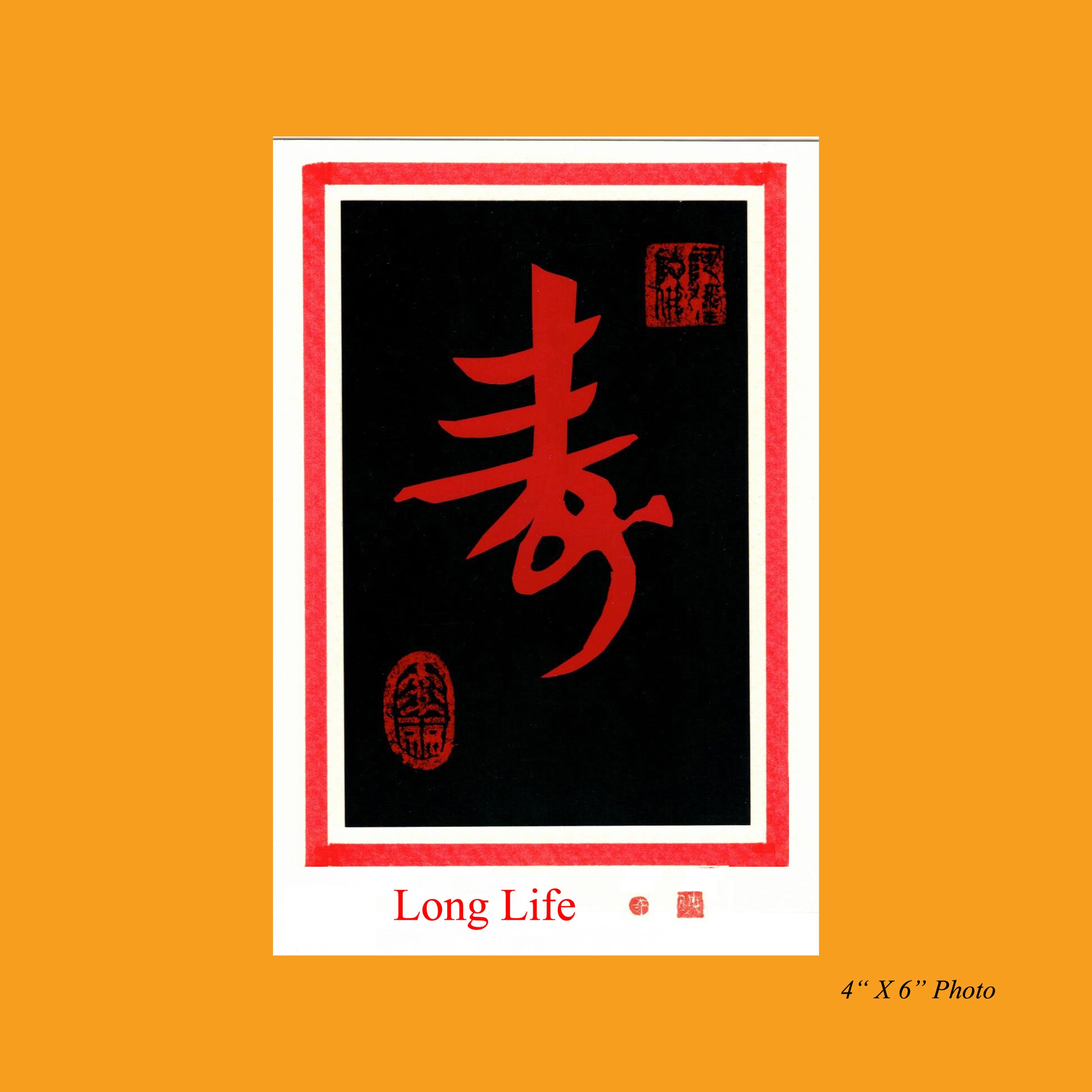 Long Life-birthday Card in Chinese Calligraphy - Etsy