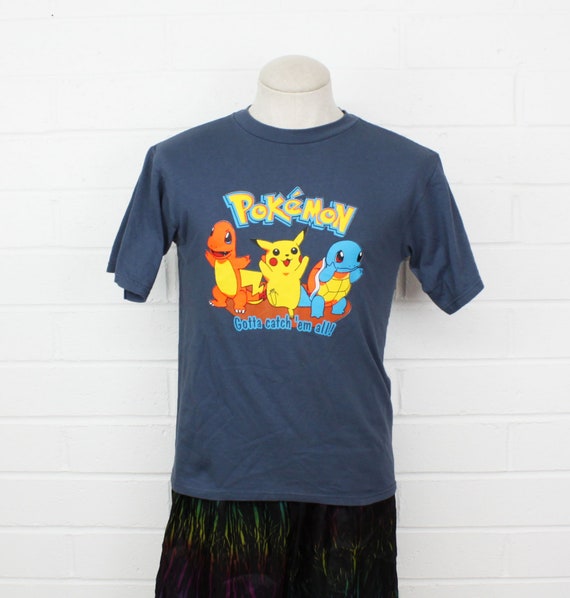 Vintage 90s Pokemon Shirt Youth Xl Gotta Catch Em All Pikachu Etsy