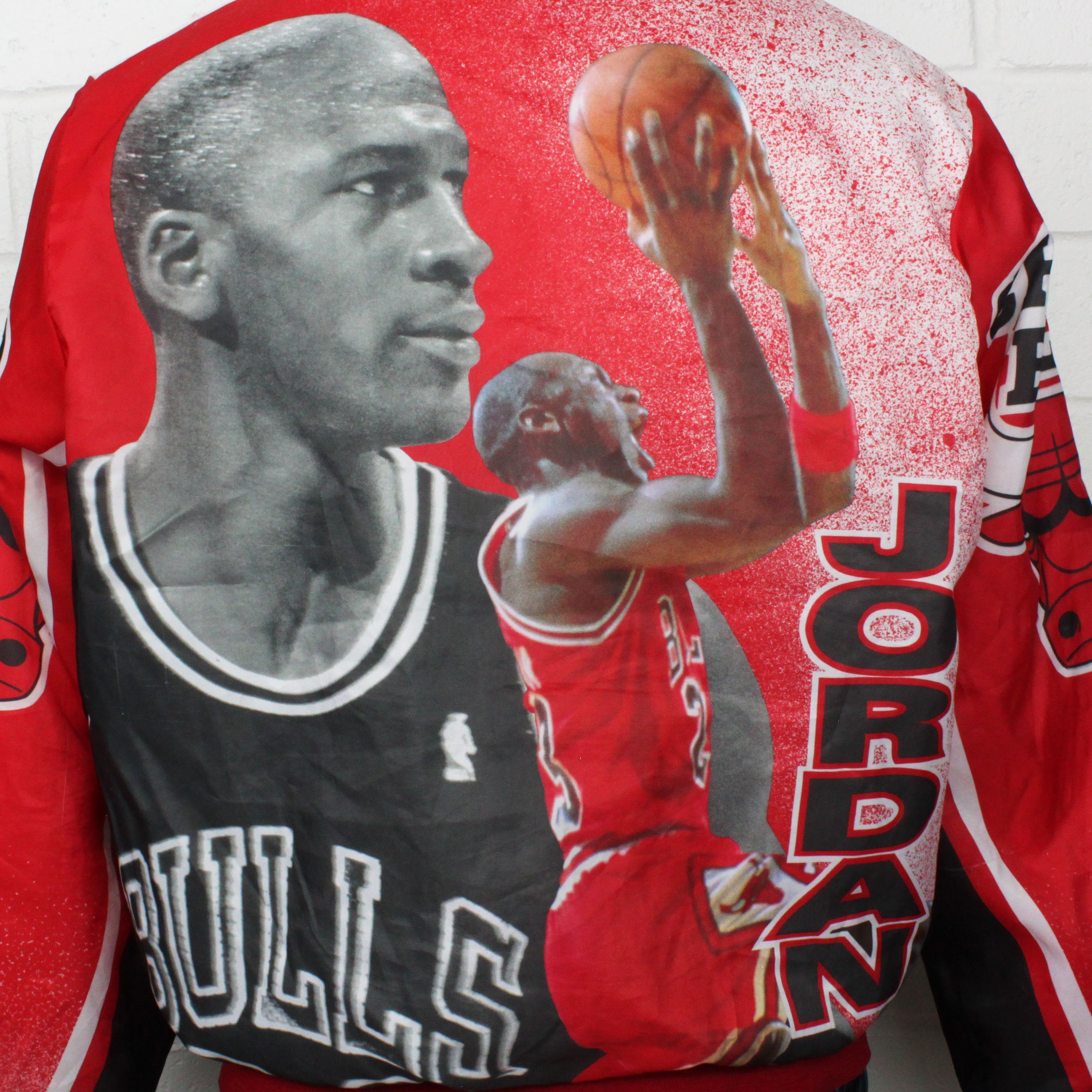 Vintage 90s Michael Jordan Chalk Line Jacket All Over Print | Etsy