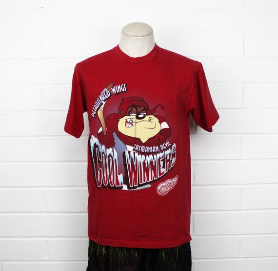 red looney tunes shirt