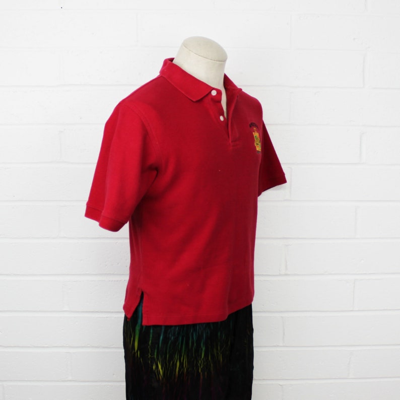 Vintage 90s University of Arizona Collared Polo Shirt Red Small 1997 Final Four College Basketball Button Shirt