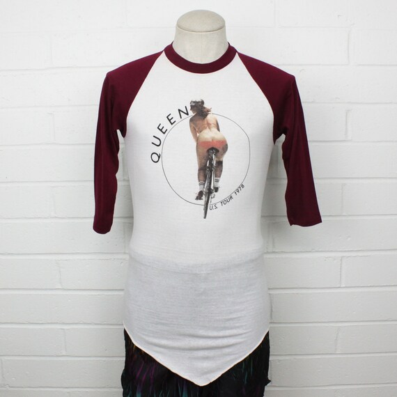Vintage 70s Queen Concert Shirt Large Raglan 1978