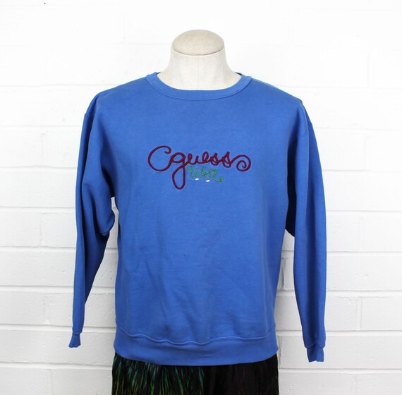 guess multi script sweatshirt