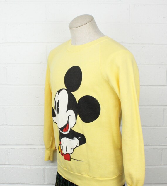 yellow mickey mouse sweater