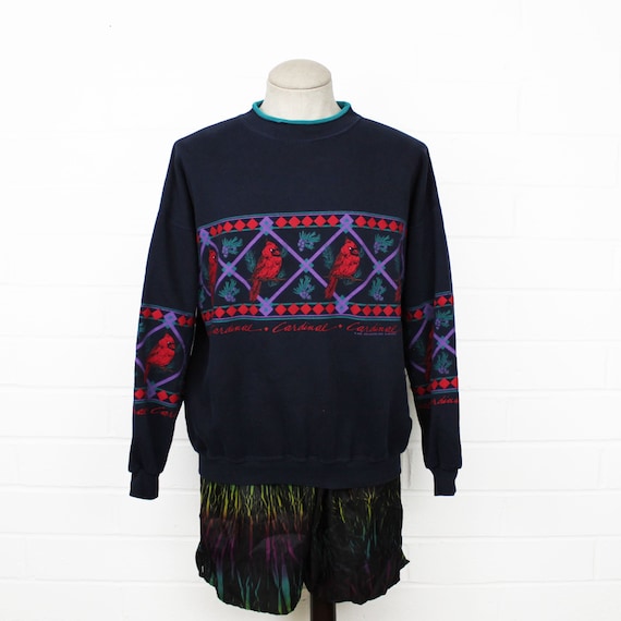 cardinal bird sweater