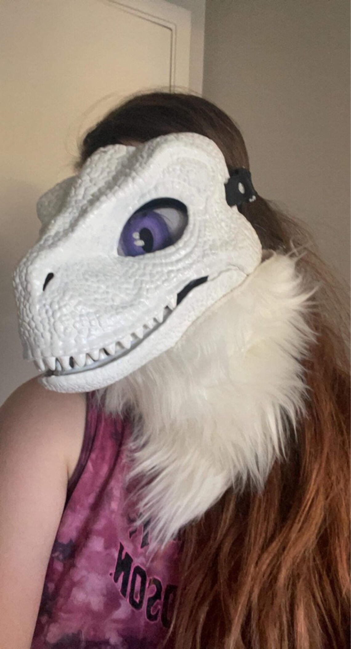 Custom Painted Raptor maskread details Etsy