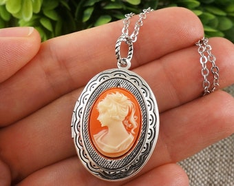 White Lady Cameo Brooch Cream White Off White Ivory Vintage Glass Golden Oval Cameo Victorian Wedding Bride Pin Brooch Woman Jewelry 7411