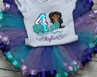 mermaid birthday outfit for 6 year old
