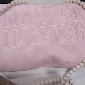 Maid of honour, gift for bride, Engagement gift, Bachelorette party, custom Bride sweatshirt, Maid of honor gift, Maid of honor proposal