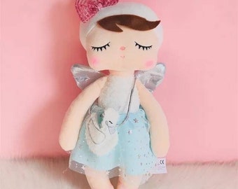 Personalized Fairy Doll, Soft Plush Baby Doll, First Birthday Gift (13 Inch)