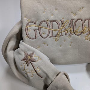 Godmother sweatshirt, Godmom Sweatshirt, Christening Gift, madrina sweatshirt,Personalized Godmother Crewneck Sweatshirt, Custom with Kids N