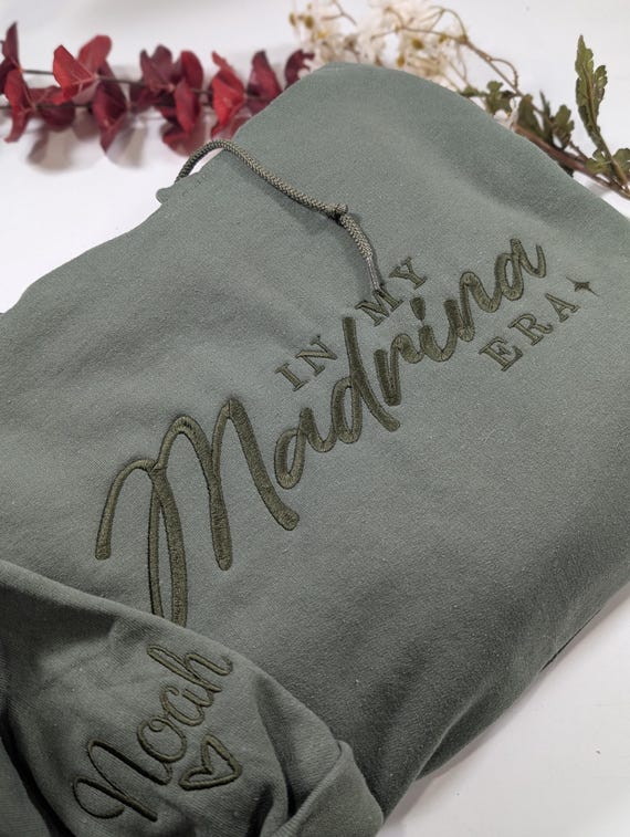 Personalized Godmother Sweatshirt: Embroidered Madrina Crewneck Gift custom with names