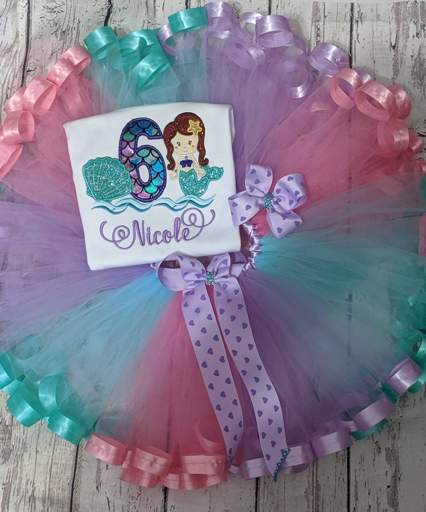 mermaid birthday girl outfit
