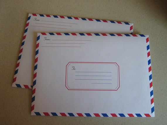 a7 size airmail envelope etsy