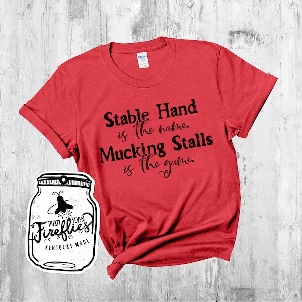 Horse Stable Shirt Etsy