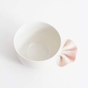 Small multifunctional porcelain bowl for coffee or tea