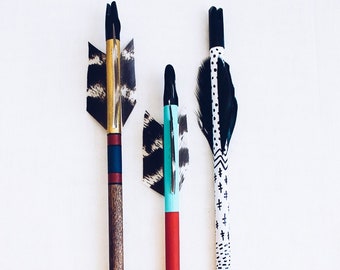 Mini Wooden Arrow Hand Painted - You Chose One Set