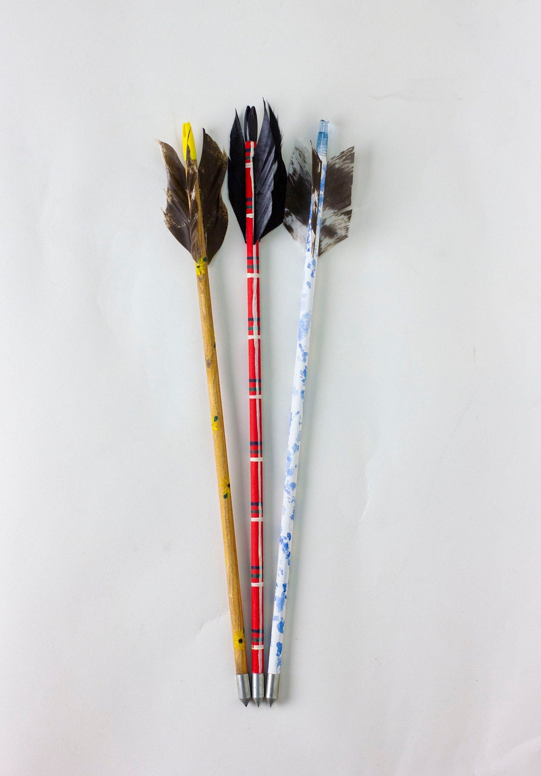 Tri Razor Arrow Hand Painted Mini Arrow Set – Red Plaid, Sunflower, Tie Dye - Etsy