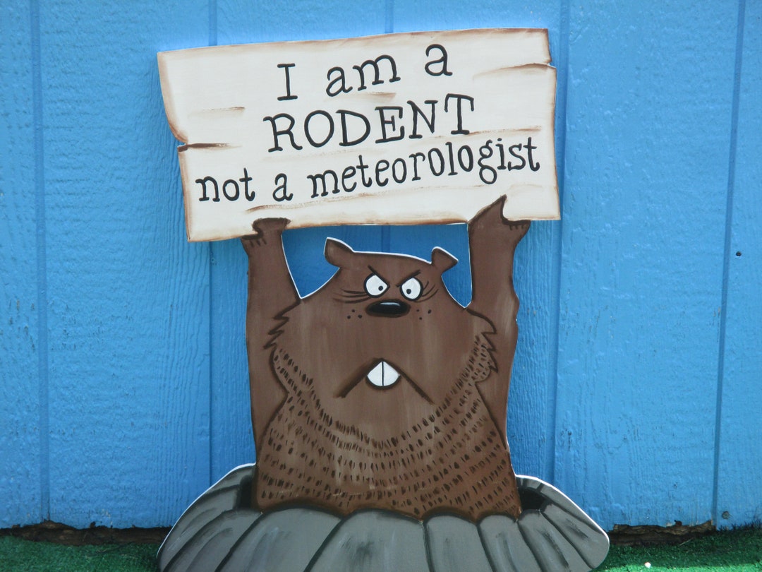 Groundhog Sign Ground Hog Day Yard Sign - Etsy