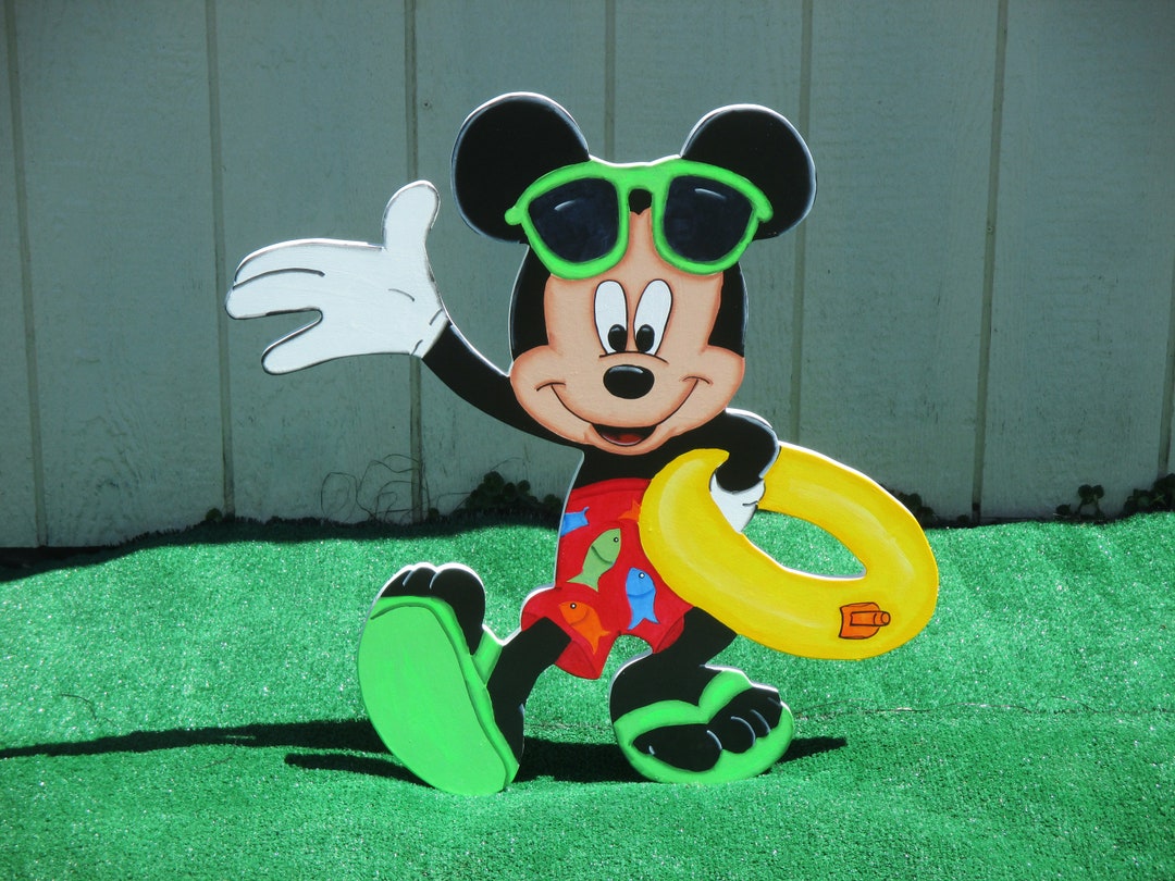 Mickey Pool Yard Sign Etsy