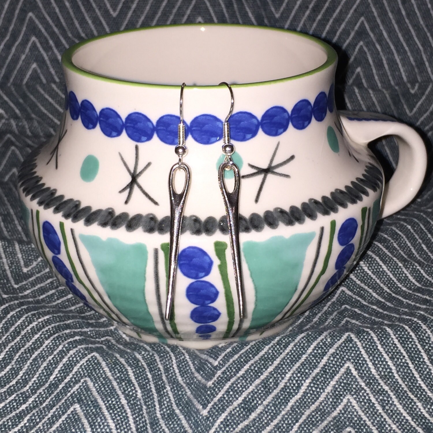 Sewing Needle Earrings Etsy