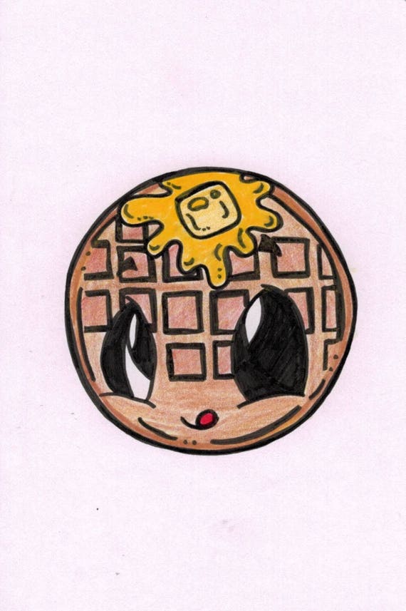 Waffle Cartoon Etsy Waffle Cartoon Etsy