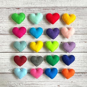 Design Your Own Custom Felt Plush Pocket Hearts Set