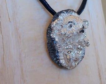 Silver Hedgehog pendant free shipping