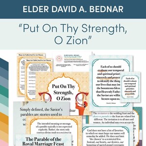 October 22 General Conference: Elder David A. Bednar - &quot;Put On Thy Strength, O Zion&quot; Study Guide and Lesson Helps for Relief Society