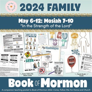 Ideeën voor gezinnen 6-12 mei, Mosiah 7-10: In de kracht van de Heer, een aanvulling op 'Boek van Mormon 2024 Kom en volg Mij, thuis en in de kerk'
