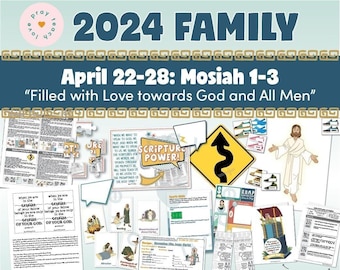 Activities and Learning Ideas for Families April 22-28,Mosiah 1-3: A companion to "Book of Mormon 2024 Come, Follow Me Home and Church"