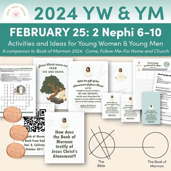 Young Women and Young Men 2024 Lesson Pack for February 19–25: 2 Nephi 6–10, A Companion Guide to the Come, Follow Me Program