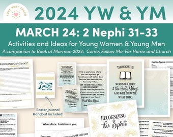 Young Women/Men 2024 Printable Lesson Pack for March 18–24 “This Is the Way” 2 Nephi 31–33, A Companion Guide to the Come, Follow Me Program