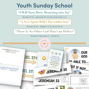 Youth Sunday School Come, Follow Me 2022 Lesson Nov 6 Oct 17–23 Jeremiah 30–33; 36; Lamentations 1; 3 AND October 24–30 Ezekiel 1–3; 33.....