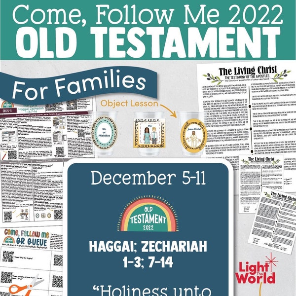 Come, Follow Me—For Individuals and Families: Dec 5-11,Haggai; Zechariah 1–3; 7–14 “Holiness to The Lord”