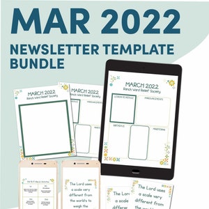 March 2022 Editable Newsletter Bundle