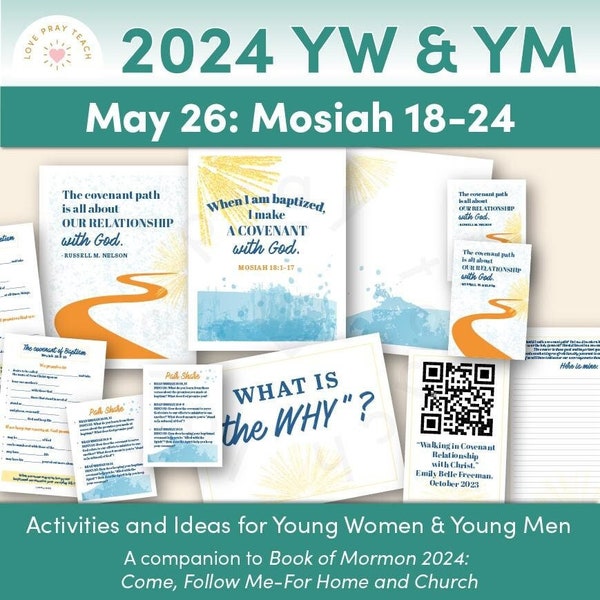 Young Women/Young Men 2024 Printable Lesson May 20–26: We Have Entered into a Covenant with Him Mosiah 18–24, Come, Follow Me Program