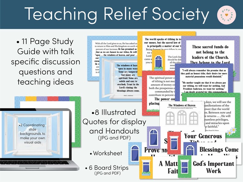 October 2023 General Conference: Elder Neil L. Andersen Opening the Windows of Heaven Lesson Helps and Handouts for Relief Society image 4