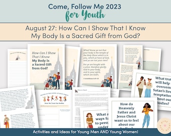 Come, Follow Me for Youth 2023 - August 27 How Can I Show That I Know My Body Is a Sacred Gift from God? Lesson Packet for 1 Corinthians 1-7