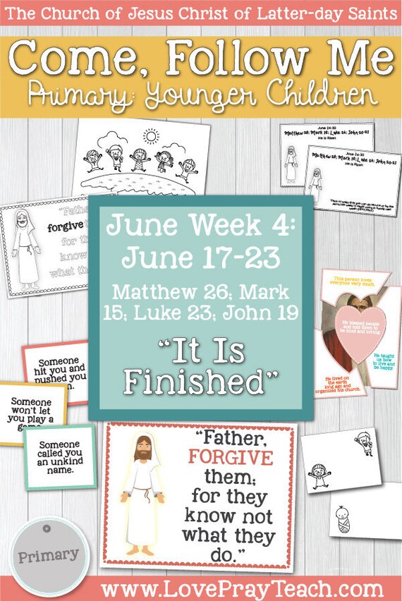 Come Follow Me for Primary June Week 4 June 1723 Matthew Etsy