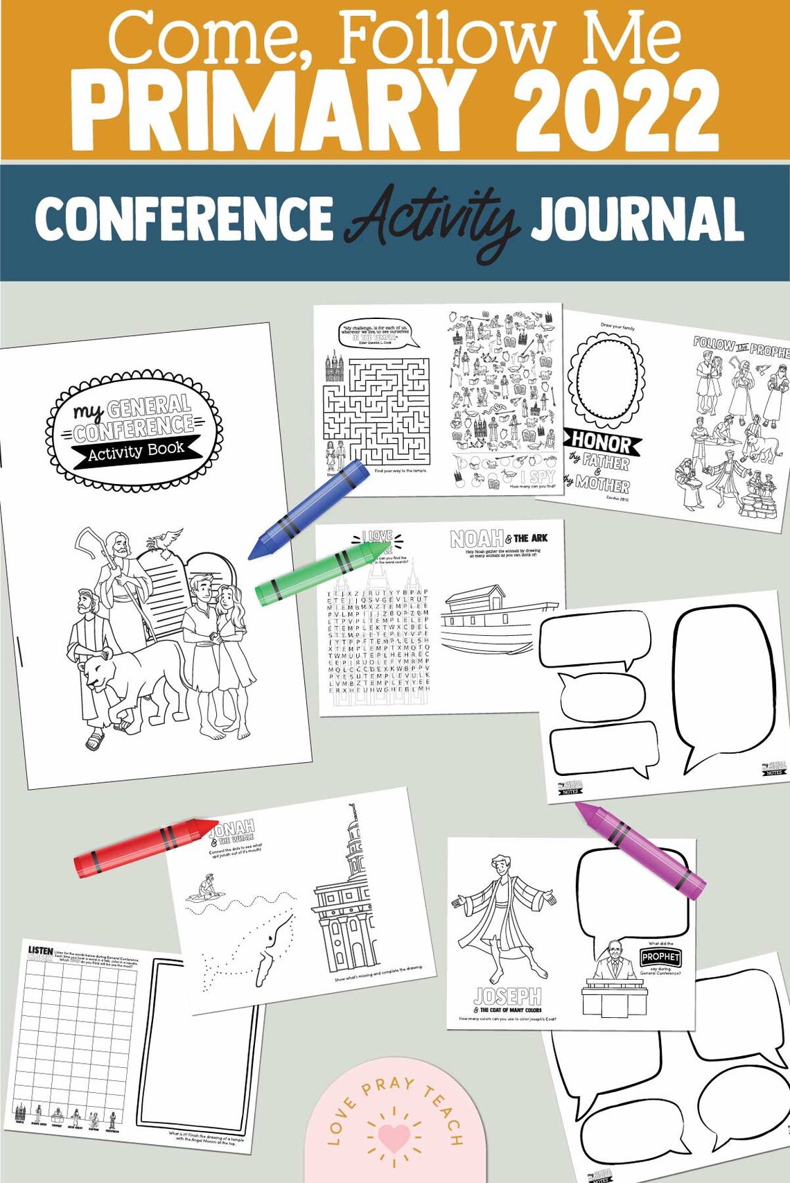 Come Follow Me for Primary Conference Activity Journal Etsy
