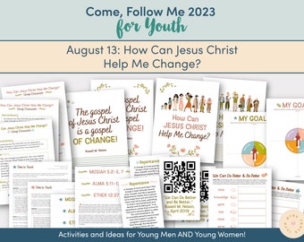 Come, Follow Me for Youth 2023 - August 13 How Can Jesus Christ Help Me Change? Printable Lesson Packet for Romans 1-6