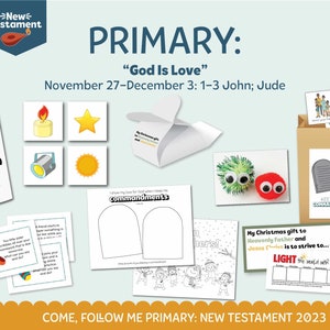 Come, Follow Me for Primary 2023: November 27–December 3 1–3 John; Jude “God Is Love” Printable Lesson Packet